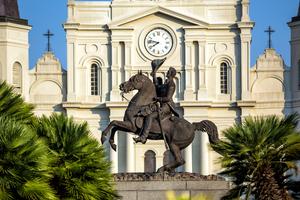 St. Louis Cathedral in the French Quarter, New Orleans, Louisiana.