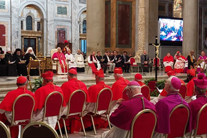 Pope Leo XIV presides over an ecumenical commemoration of the martyrs and witnesses of faith of the 21st century at Rome’s Basilica of St. Paul Outside the Walls on Sept. 14, 2025.