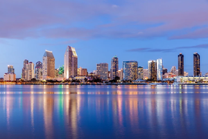 View of the San Diego skyline.