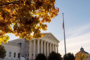 U.S. Supreme Court in autumn