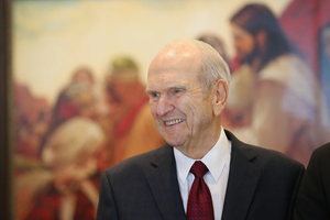 Portrait of Russell M. Nelson, 17th president of the the Church of Jesus Christ of Latter-day Saints.