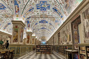 The Sistine Hall of the Vatican Apostolic Library.
