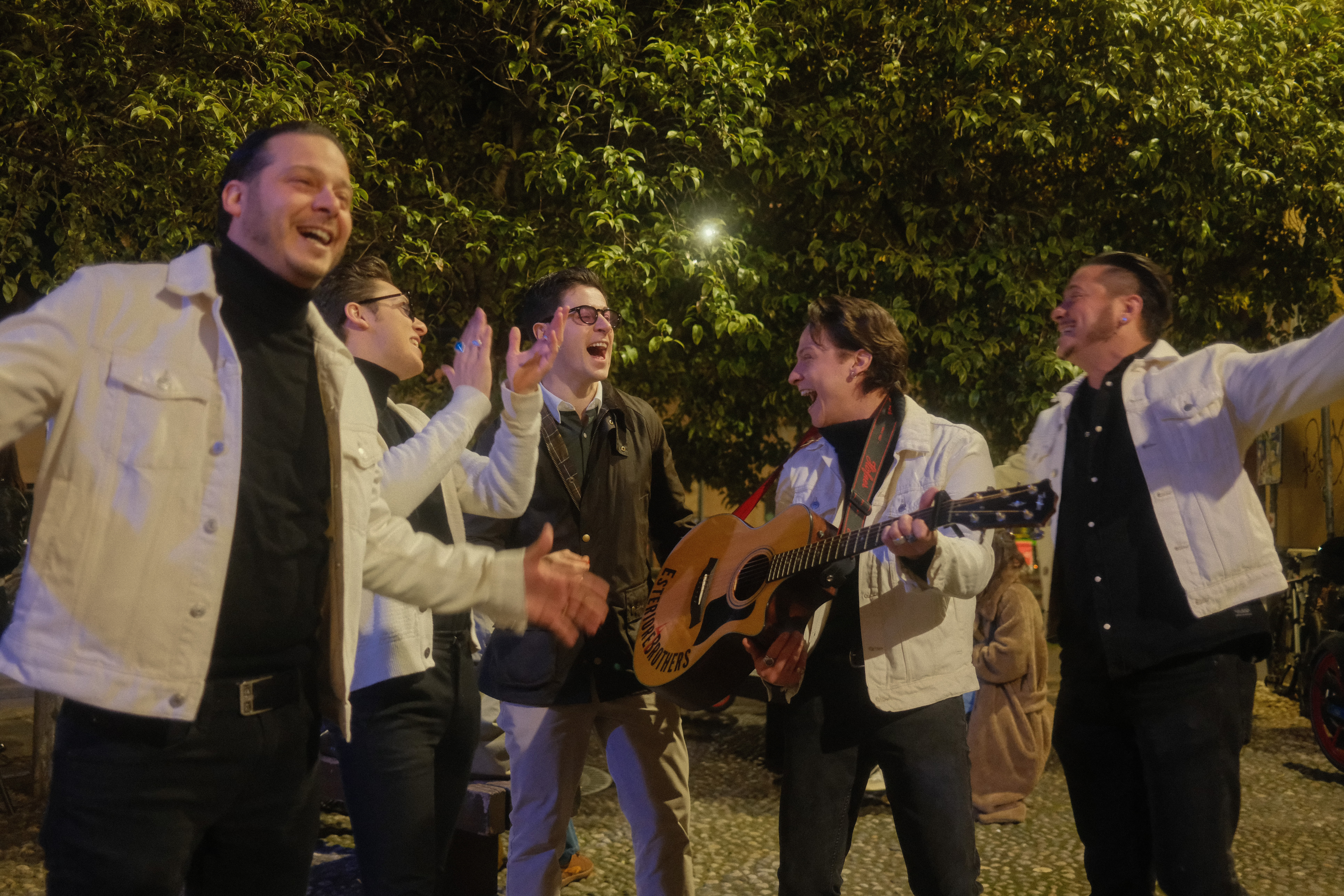 David Henrie sings alongside a band in Seeking Beauty on EWTN+.