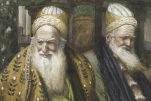 James Tissot (1836-1902), “Annas and Caiaphas,” Brooklyn Museum