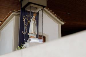 The Our Lady of Fatima statue in the Chapel of the Apparitions