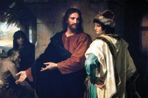 Heinrich Hofmann, “Christ and the Rich Young Man,” 1889, Riverside Church, New York