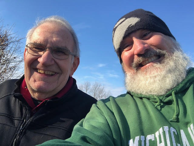 Gordon Krupp and Father Joe Krupp