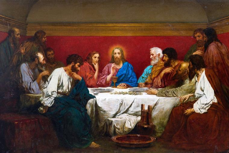 Henryk Siemiradzki, « La Cène », ca. 1876 Henryk Siemiradzki, « La Cène », ca. 1876