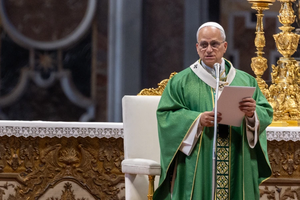 Pope Leo XIV celebrates Mass in St. Peter’s Basilica for the Jubilee of Synodal Teams and Participatory Bodies on the 30th Sunday of Ordinary Time, Oct. 26, 2025.