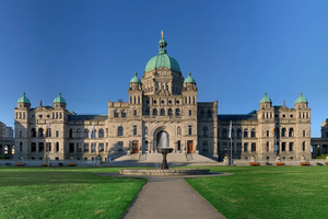 The British Columbia Parliament Buildings in Victoria, British Columbia, Canada