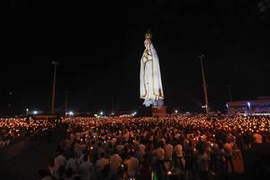 The Our Lady of Fatima statue is inaugurated on Nov. 13 in Crato, Brazil.  
