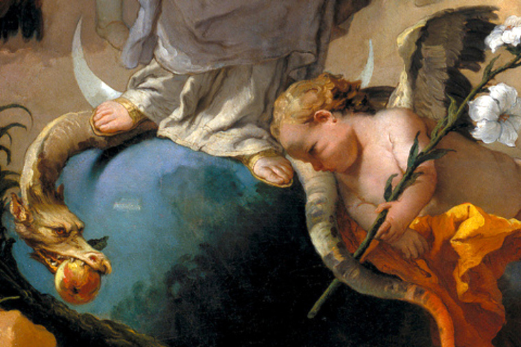 Giovanni Battista Tiepolo, “The Immaculate Conception,” Detail