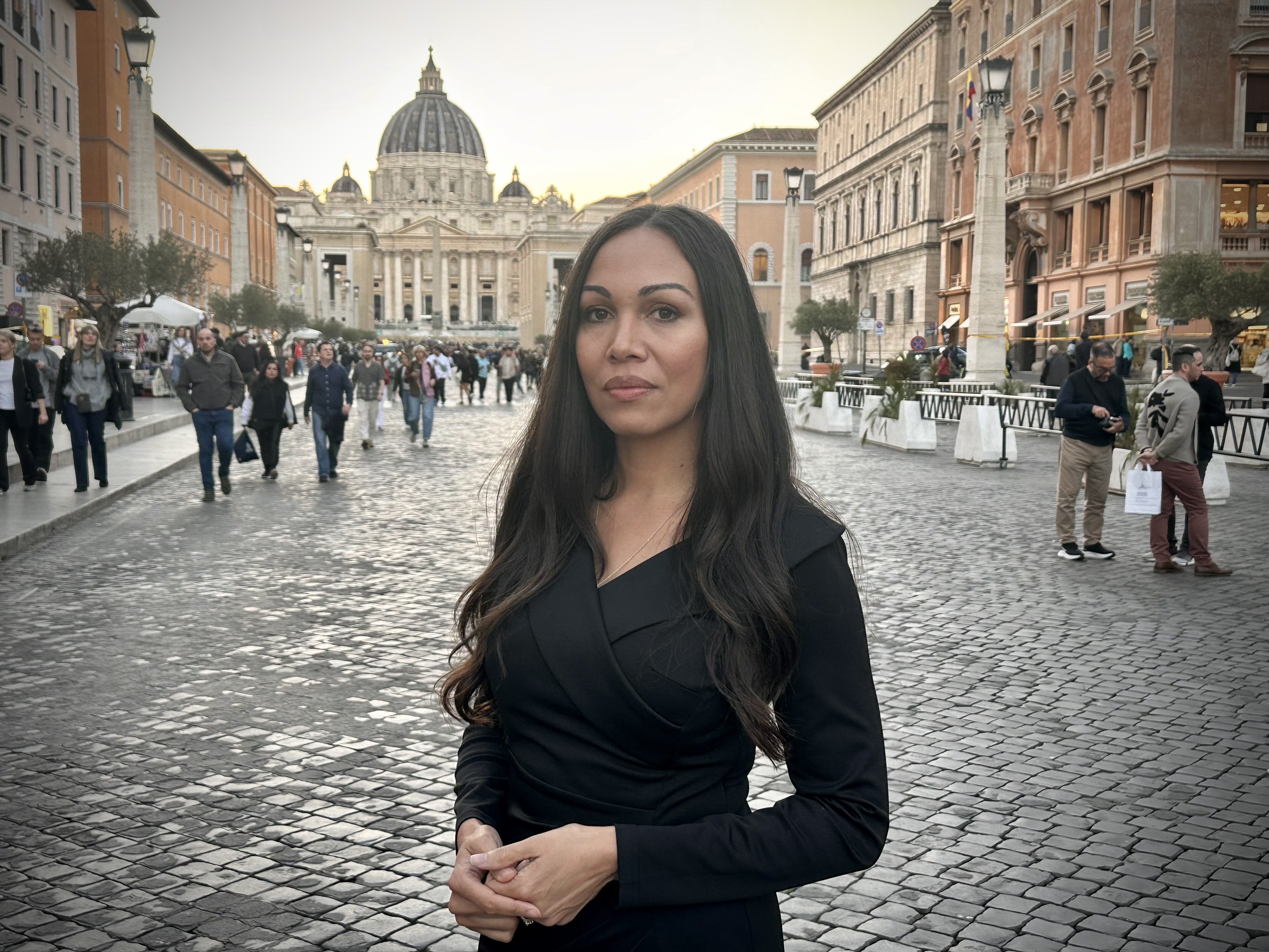 Megan Garcia in Rome. 