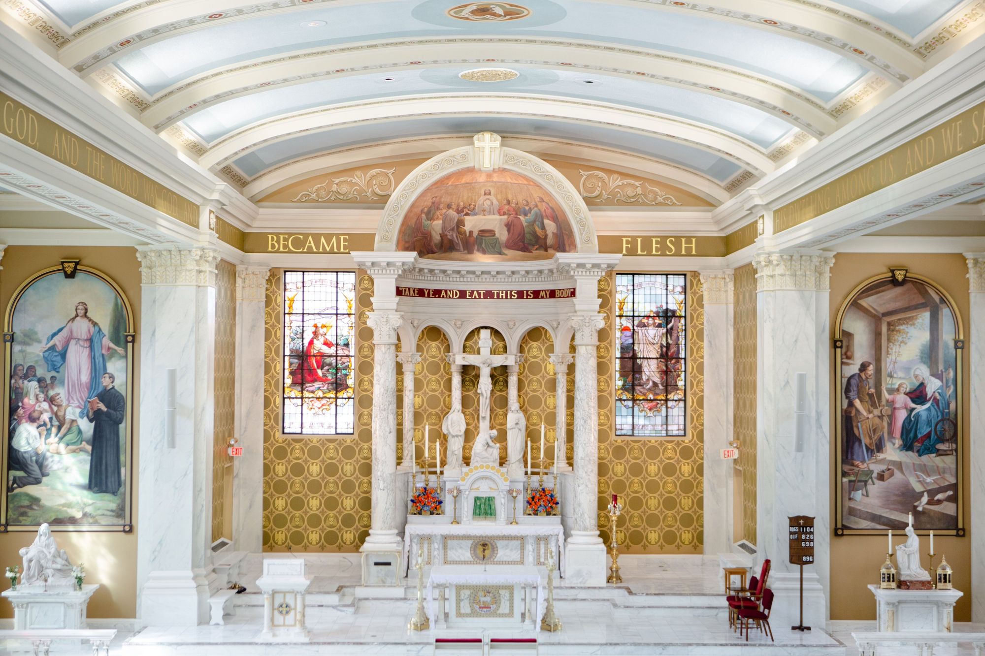 This one shows the interior of St. John's Newman Center at U. of Illinois