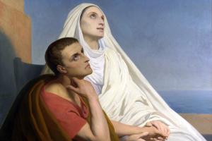 Ary Scheffer, “St. Augustine and St. Monica,” 1854, National Gallery, London