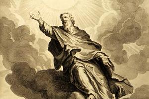 “Enoch,” an illustration from the 1728 ‘Figures de la Bible,’ illustrated by Gerard Hoet (1648–1733) and others, and published by P. de Hondt in The Hague.