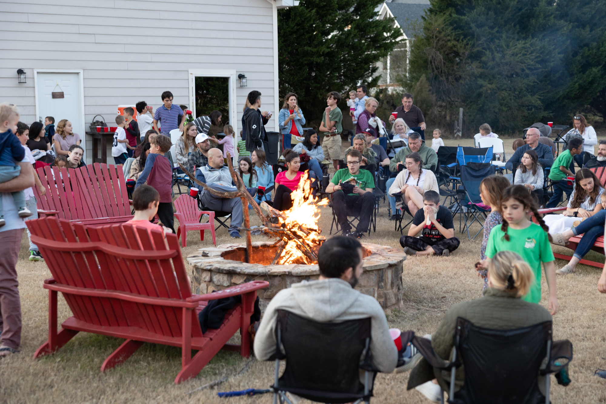 Kathleen Billings opens up her property monthly as Catholics come together to pray the Rosary. Today, as many as 300 people come to their farmhouse to pray and enjoy a potluck meal each month.