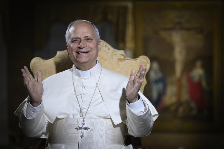 Pope Leo speaks to youth attending NCYC on Nov. 21 via livestream on EWTN.