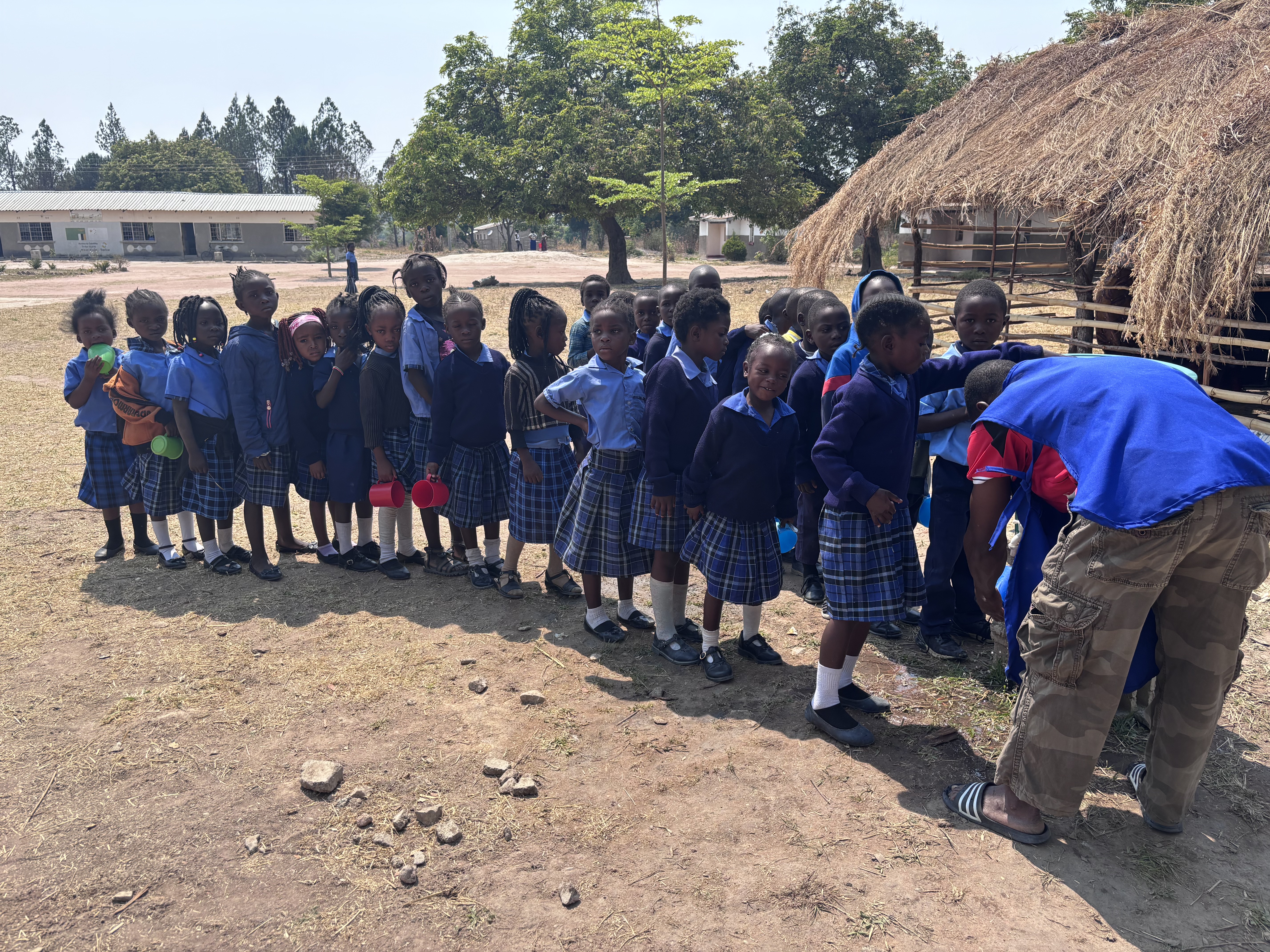 Young students in Zambia