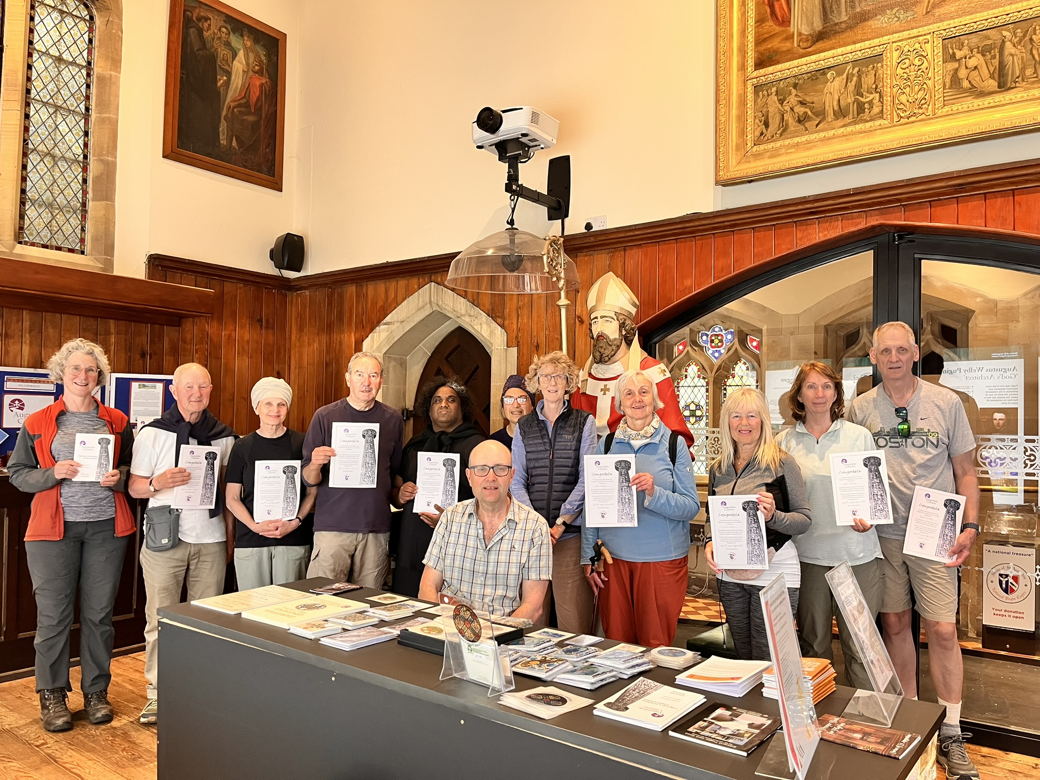 peregrinos durante a peregrinação em Kent.