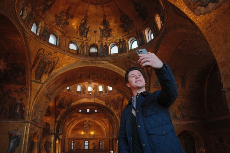Catholic actor David Henrie in the new docuseries “Seeking Beauty.”