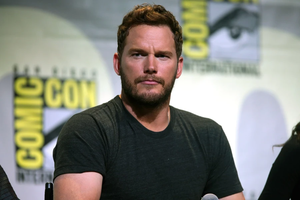 Chris Pratt speaks at the 2016 San Diego Comic Con International at the San Diego Convention Center in San Diego.