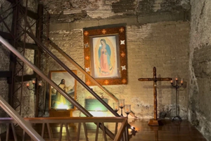 Traces of the first chapel where the image of Our Lady of Guadalupe was first kept within the Old Parish of the Indians.