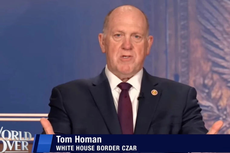 Trump administration border czar Tom Homan speaks in an interview on ‘The World Over with Raymond Arroyo’ on Dec. 11, 2025.