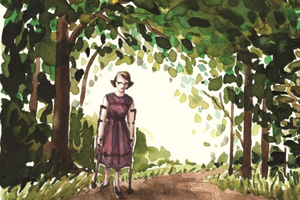 Detail of ‘Finding Flannery’ book cover
