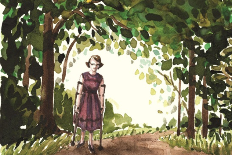 Detail of ‘Finding Flannery’ book cover