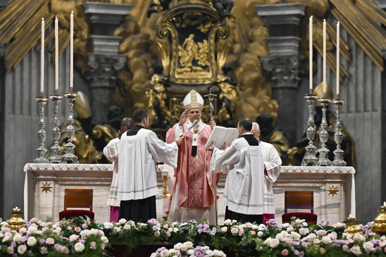 Pope Leo XIV presides at the jubilee Mass for prisoners on Dec. 14, 2025.