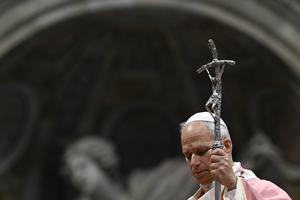 Pope Leo XIV presides over Mass for the Jubilee of Prisoners on Dec. 14, 2025.