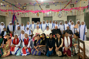 Sister Tiziana Merletti meets with nuns and aspirants at Mary House in Tejgaon, Dhaka, Bangladesh, in December 2025.