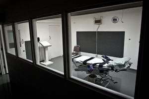 The lethal injection chamber at the Oklahoma State Penintentiary, May 7, 2010. 