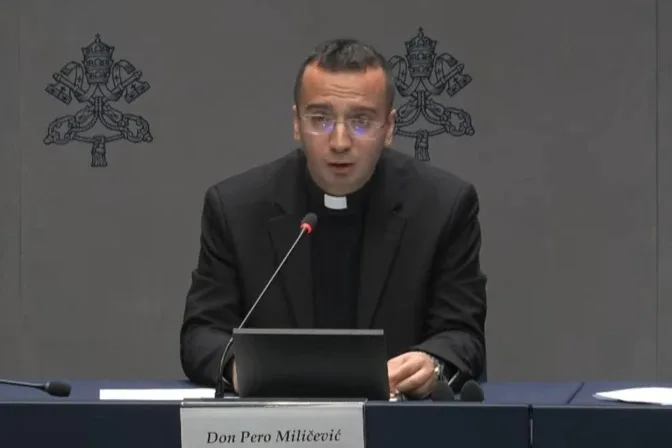 “When I began hearing the confessions of the faithful, I understood that there can be no inner peace without forgiveness," said Father Pero Miličević.