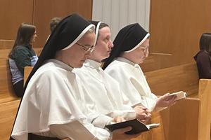 St. Mary Sisters in Bismarck, North Dakota, attend Mass.