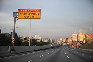 Picture of the empty Gran Cacique Guaicaipuro highway in Caracas seen on January 3, 2026, after US forces captured Venezuelan leader Nicolas Maduro after launching a "large scale strike" on the South American country.  