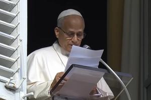 Pope Leo XIV addresses pilgrims gathered in St. Peter's Square for the recitation of the Angelus on January 4, 2026. In his message after the prayer, the pope called for respecting Venezuela's sovereignty and constitution following the capture by U.S. forces of the country's President Nicolás Maduro