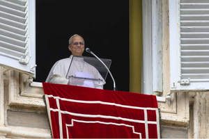 Pope Leo XIV addresses pilgrims gathered in St. Peter's Square at the Vatican for the recitation of the Angelus on Jan. 4, 2026. 