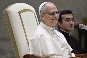Pope Leo XIV gives the first general audience of 2026 in the Vatican’s Paul VI Hall on Jan. 7, 2026. | 