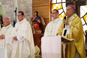 Bishops of Panama at a Mass during their 224th ordinary assembly. 