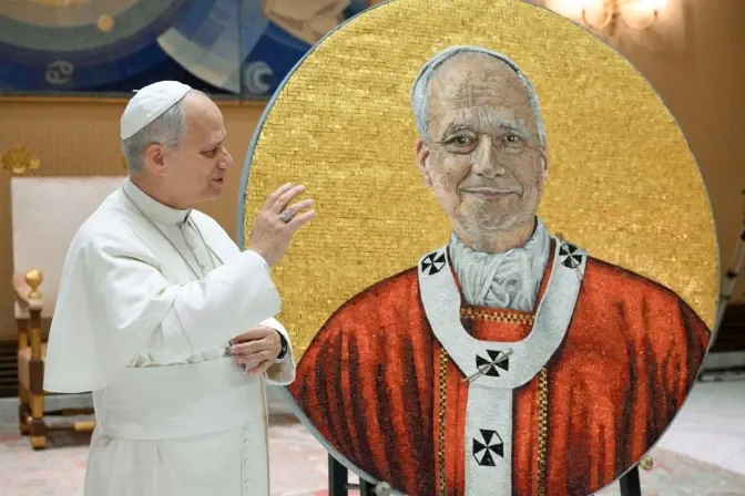 Mosaic Bearing Pope Leo XIV&rsquo;s Portrait Readied for St. Paul Outside the Walls