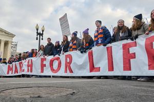 Pro-life advocates march through Washington, D.C., to protest abortion during the 2025 March for Life on Jan. 24, 2025. 