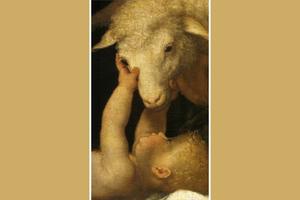 'Adoration of the Shepherds' (Detail), c.1534, Lorenzo Lotto