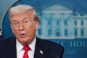 U.S. President Donald Trump speaks to the media during a press briefing in the James S. Brady Press Briefing Room of the White House on Jan. 20, 2026, in Washington, D.C.