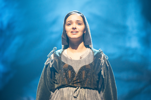 Eyma, a French singer and actress, as Bernadette Soubirous in “Bernadette, The Musical.”