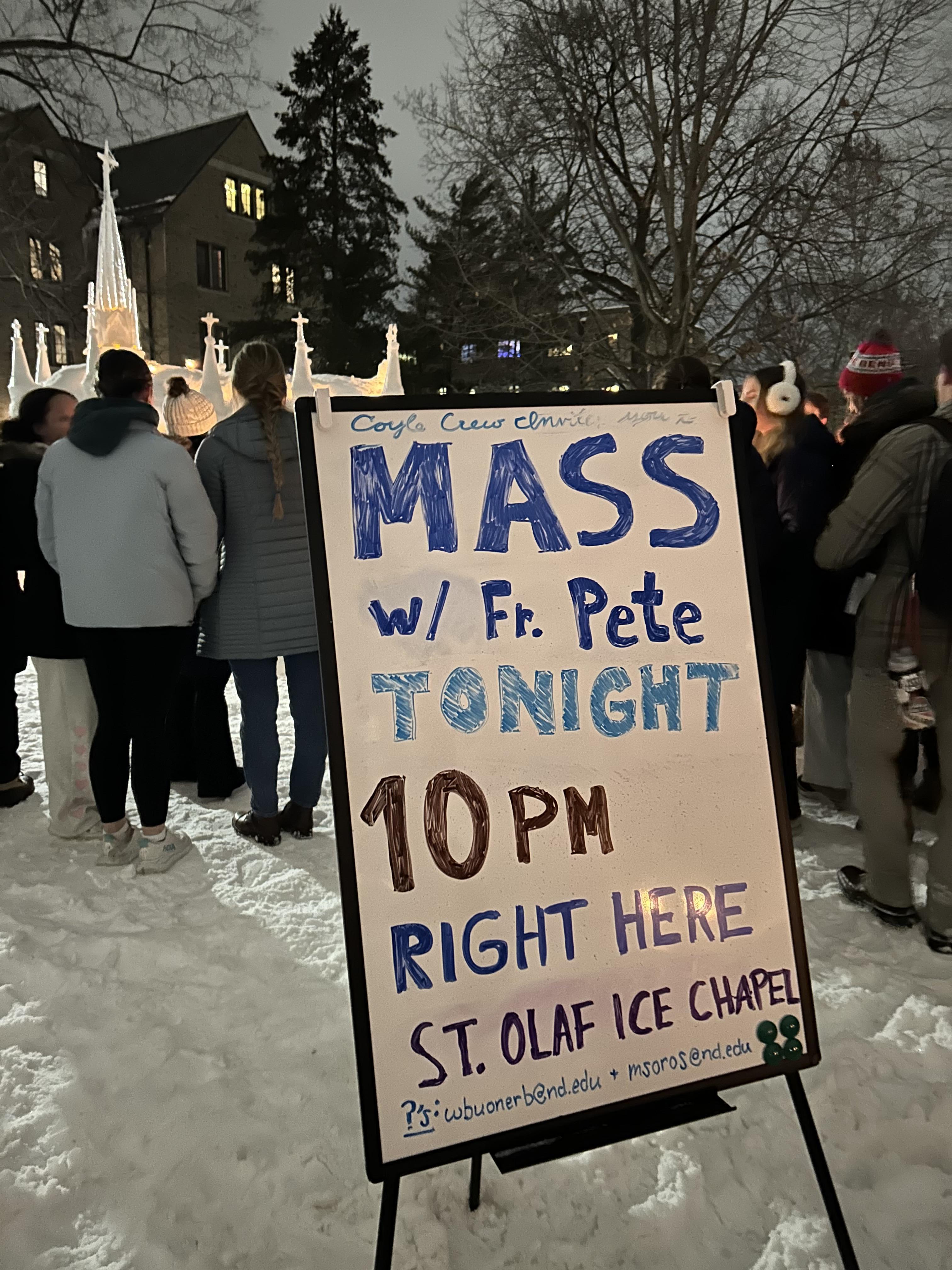 ND ice Mass sign