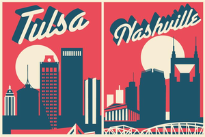 Tulsa and Nashville tied for first place in the ranking.