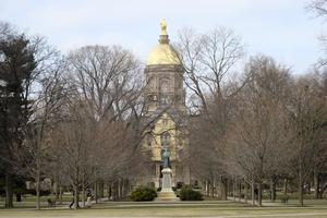 Campus of the University of Notre Dame in South Bend, Indiana