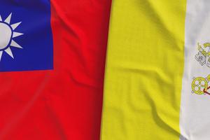 Taiwan and Vatican flags